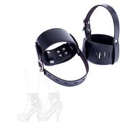 danxceh Bondage Ankle Cuffs BDSM High Heel Restraints Anti-Shedding Straps with Leather Foot Strap Fetish Role Play Extreme Erotic Flirt Sex Toy for Couples