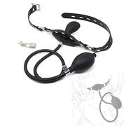 danxceh Inflatable Mouth Gag SM Silicone with Lock Adjustable Stimulation Spreader and Removable Extreme Erotic Games Teasing Bondage Stuffed Sex Toy Couple Flirting