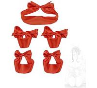 danxceh SM Bondage Set with Collar, Handcuffs, Ankle Cuffs, Bondage Set, Sex Toy Bondage Set, Fetish Role Play, Extreme Fixation Straps, Erotic Sex beds, Sex Toy for Men and Women Couples