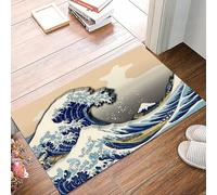danxceh Soft Bathroom Mat Non Slip,Machine Washable Bathroom Rug Bathmat Bath Mats for Bathtub Shower,Ukiyoe Hokusai Katsushika Thirty-six Views of Mt. Fuji The Great Wave,16x24in