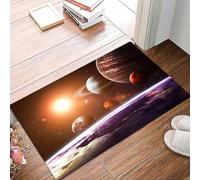 danxceh Soft Bathroom Mat Non Slip,Machine Washable Bathroom Rug Bathmat Bath Mats for Bathtub Shower,Solar system and space objects. Elements of this image furnished by NASA,16x24in
