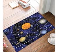 danxceh Soft Bathroom Mat Non Slip,Machine Washable Bathroom Rug Bathmat Bath Mats for Bathtub Shower,Solar system with eight planets. Elements of this image furnished by NASA.,16x24in