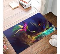danxceh Soft Bathroom Mat Non Slip,Machine Washable Bathroom Rug Bathmat Bath Mats for Bathtub Shower,The Dragon that live in the cave before the city of monsters its loocking for,16x24in