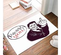 danxceh Soft Bathroom Mat Non Slip,Machine Washable Bathroom Rug Bathmat Bath Mats for Bathtub Shower,silhouette human finger in black,16x24in