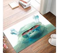 danxceh Soft Bathroom Mat Non Slip,Machine Washable Bathroom Rug Bathmat Bath Mats for Bathtub Shower,Colorful monkey illustration. Background with wild animal. Low poly gorilla wi,16x24in