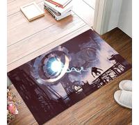 danxceh Soft Bathroom Mat Non Slip,Machine Washable Bathroom Rug Bathmat Bath Mats for Bathtub Shower,sci-fi scene of the giant machine with blue light creating a monster in old fa,16x24in