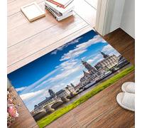 danxceh Soft Bathroom Mat Non Slip,Machine Washable Bathroom Rug Bathmat Bath Mats for Bathtub Shower,The ancient city of Dresden Germany. Historical and cultural center of Europe.,16x24in
