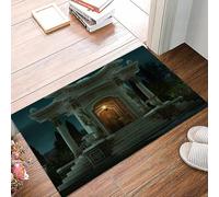 danxceh Soft Bathroom Mat Non Slip,Machine Washable Bathroom Rug Bathmat Bath Mats for Bathtub Shower,3D computer graphics of a roman pavilion,16x24in