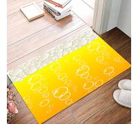 danxceh Soft Bathroom Mat Non Slip,Machine Washable Bathroom Rug Bathmat Bath Mats for Bathtub Shower,Abstract, Close Up Bubbles and Beer Macro Alcoholic Drink Refreshment Graphic,16x24in