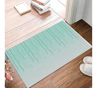 danxceh Soft Bathroom Mat Non Slip,Machine Washable Bathroom Rug Bathmat Bath Mats for Bathtub Shower,Black and Grey,Checkered Squares Pattern Circular Motifs Contemporary Style Sh,16x24in