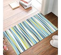 danxceh Soft Bathroom Mat Non Slip,Machine Washable Bathroom Rug Bathmat Bath Mats for Bathtub Shower,Seamless ripple pattern. Repeating vector texture in nuance colors. Cheerful b,16x24in