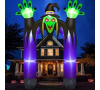 Danxilu 10 FT Large Halloween Inflatables Witch Arch Outdoor Decoration