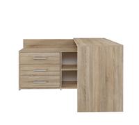 Dany Corner Desk With Drawers Sonoma Oak