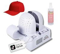 Danyco Adjustable Hat Shaper Machine with Stiffening Spray - Baseball Cap Shaper - Care Tool for Caps, Snapbacks, Fitted Hats - Fan Drying Tech for Shape Restoration & Preservation - Hat Gifts for Men