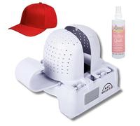Danyco Adjustable Hat Shaper Machine with Stiffening Spray - Baseball Cap Shaper - Care Tool for Caps, Snapbacks, Fitted Hats - Fan Drying Tech for Shape Restoration & Preservation - Hat Gifts for Men