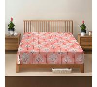 DANYDude 100% Egyptian Cotton Floral Printed Small Double Fitted Sheet 400 Thread Count Fitted Sheets Small Double Soft & Machine Washable 30cm/12” Extra Deep Fitted Bed Sheets Room Decor