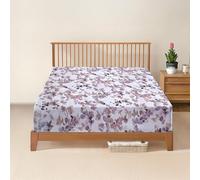 DANYDude 100% Egyptian Cotton Floral Printed Super King Fitted Sheet 400 Thread Count Fitted Sheets Super King Soft & Machine Washable 30cm/12” Extra Deep Fitted Bed Sheets Room Decor