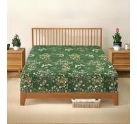 DANYDude 100% Egyptian Cotton Floral Printed Super King Fitted Sheet 400 Thread Count Fitted Sheets Super King Soft & Machine Washable 30cm/12” Extra Deep Fitted Bed Sheets Room Decor