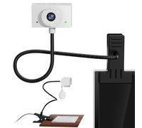 Danyesth Webcam for PC, Laptop Camera USB Webcam with Adjustable Gooseneck, Eye Contact 1080P Computer Camera for Presentation, Desktop Demo, Full-Body View, Video Call, Zoom, Teams, Skype (White)