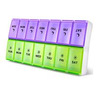 DANYING Extra Large Pill Organizer 2 Times a Day, Weekly Pill Box, AM PM Pill Case, Pill Container 7 Day, Vitamin Case Twice a Day