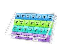 DANYING XL Monthly Pill Organizer 1 Time a Day with Dust-Proof Case, Extra Large 4 Weeks Pill Box Once a Day, 28 Days Pill Container 1 Per Day, Weekly Vitamin Case, Daily Medicine Organizer