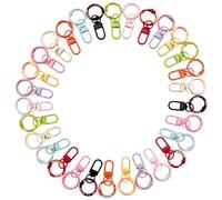 Danytes Colorful Donut Key Rings & Lobster Claw Clasps (30)