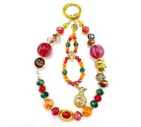 danytes Luxury Phone Charm - Handmade Crystal & Stone Beaded Dangle Strap ，Elegant Color Design ，Handmade Decor for Women Y2K Accessories Keychain Bag Pendant Gift, S, Glass Resin, No Gemstone