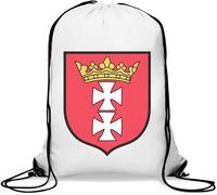 Danzig Coat Of Arms Gym Sack Casual Drawstring Bag White