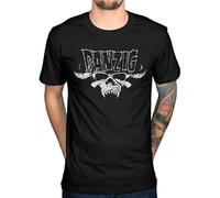 Danzig Logo T-Shirt Skeletons Black Laden Crown Blackacidevil Tee T-Shirt Black L