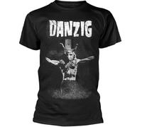 Danzig Men's Skullman T-Shirt Short Sleeve Tee Streetwears Unisex Crewneck Tee Shirt Black(Large)