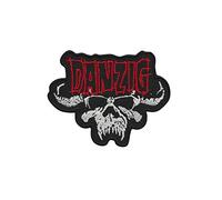 Danzig Red Silver Patch Badge Embroidered Iron on Applique Souvenir Accessory
