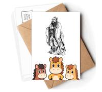 Dao China Lao Tzu Postcards Envelopes Cards Mailing Year Horse
