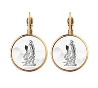 Dao China Zhuge Liang Gold Clip On Drop Earrings Non Piercing Dangle Jewelry