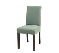DAO-UPPSE Velvet-Like Dining Chair Cover Stretch Slipcover Fits 18-23in Back Height Removable Washable (1 Pc)(Emerald green)