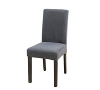 DAO-UPPSE Velvet-Like Dining Chair Cover Stretch Slipcover Fits 18-23in Back Height Removable Washable (1 Pc)(Dark gray)