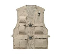 Daoba Men Women Outdoor Vest Multi Pockets Camping Fishing Photography Waistcoat Casual Outwear
