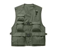 Daoba Men Women Outdoor Vest Multi Pockets Camping Fishing Photography Waistcoat Casual Outwear