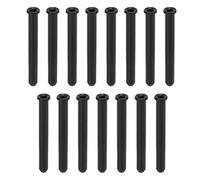 Daodeduowe 15pcs Tennis Racket Wire Protection Tube Set, Durable Stringing Tools, Nylon Grommets for Racquet Eyelets Replacement, Black String Protection Tubes with Fine Workmans (4.0 * 35mm)