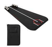 Daodeduowe Golf Putting Practicing Device, Golf Swing Trainer with Alignment Line, Indoor Outdoor Golf Training Aid for Improving Putting Accuracy, Includes 6 Steel Beads and Storage Box