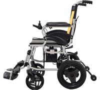 DaoGeSir Lightweight Folding Carry Adult Electric Wheelchairs, Compact Transit Travel Chair With Joystick Mobility Aid Wheel Chair Durable Wheelchair Self Propelled Wheelchair