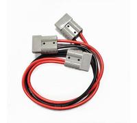 Daohaodeli 50A Battery Quick Connector 1 to 2 Plug Jumper Cable Connector,Anderson Plug Connector Cable,with 10AWG Cable Towing Winch Quick Connect Cable 50CM.(Anderson 1-2)