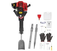 DAOHHFO 52cc Garden Tree Digger, 1900W Portable Excavator Digging Shovel Machine (Shovel + Pointed Pickaxe + Flat Pickaxe), Air-Cooled Digging Single Cylinder Hole Digger Machine for Garden Farm