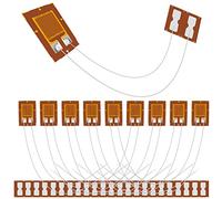 DAOKAI 10 Pcs BF350-3AA 350ohm High Precision Pressure Resistance Foil Strain Gauge for Pressure Sensor, Load Cell with 20 Pcs Strain Gauge Terminal