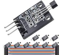 DAOKAI 10 Pcs KY-003 Hall Effect Magnetic Sensor Module 3144 Hall Effect Sensor DC 5V Unipolar for Arduino PIC AVR Smart Cars with Cable