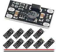 DAOKAI 10PCS 3.7V-12V Mini Boost Module 5V 8V 9V 12V Output Multifunctional DC-DC Lithium Battery Boost Led Lights for Integrated Circuit with 24AWG Cable