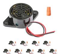 DAOKAI 10Pcs Electronic Buzzer Alarm 3-24V 12V Active Electronic Buzzer 95dB High Decibel Continuous Sounde Beep SFM-27 Buzzer with Spring Screw Connector