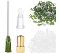 DAOKAI 14 Gauge Industrial Blunt Tip Dispensing Needle 3.8cm/1.5in Blunt Tip Syringe Needles,Precision Applicator for Refilling E-Liquid, Inks and Syringes - 100pcs
