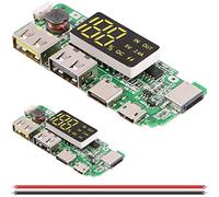 DAOKAI 18650 Charging Board Dual USB 5V 2.4A Powerbank Board Lithium Battery Charger Mobile Module with Overcharge Overdischarge Short Circuit Protection DIY(2pcs)