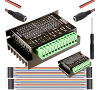 DAOKAI 2 pcs TB6600 Stepper Motor Driver DC 9-42V CNC Controller 32 Subdivision 2/4 Phase Hybrid Stepper Motor Driver Board with Connecting cables DC female cable screwdriver
