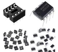 DAOKAI 20 pcs NE5532P NE5532 Dual Operation high Performance Low Noise Audio Operational Amplifier DIP-8 IC precision chip with 20 pcs DIP-8 IC Socket for Audio Equipment,Control Circuits